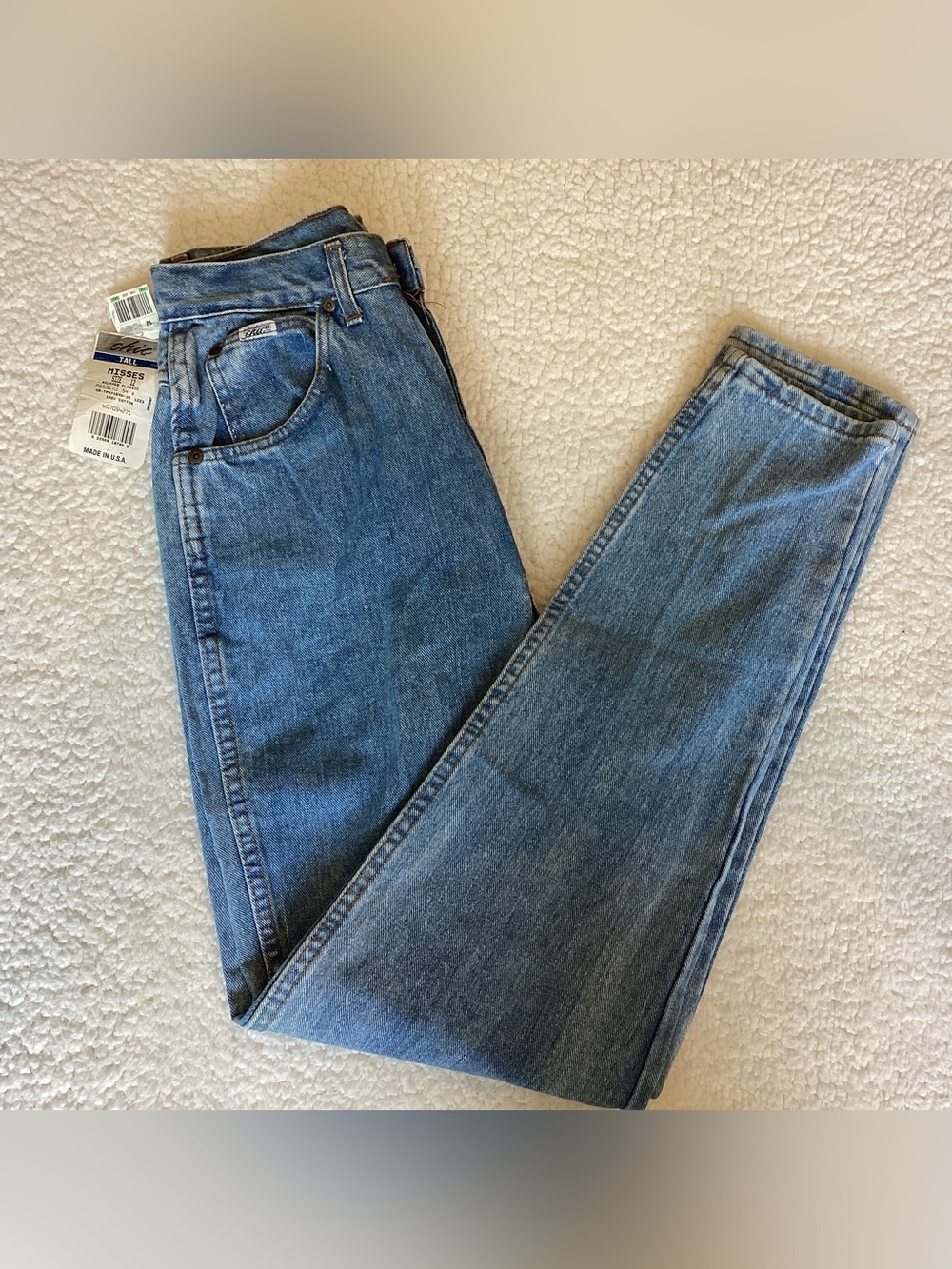Vintage Chic USA Mom Jeans High Rise Relaxed 90s Denim Tall 12 modern size 6